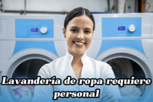 Lavandería de ropa requiere personal