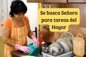 Se busca Señora para tareas del Hogar