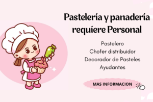 Pastelería y panadería requiere Personal
